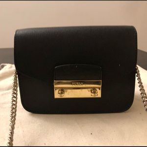 Furla Julia Mini Bag in Black w Studs